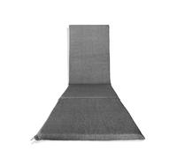 Generico Il Tuo Artigiano Design Coj’n Acolchado para Tumbona, de Madera, 165 x 50 x 3,5 cm, Fabricado en Italia, Recambio de coj’n para Silla Tumbona de Color Liso (Gris)