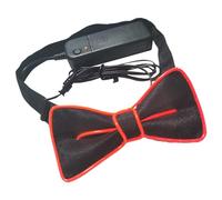 Genérico Illuminated Bow Tie - Multi-Color LED Necktie, Adjustable Glowing Bowtie with Remote, USB Rechargeable Flashing Accessory | Funny Festival, Cosplay, Halloween, Christmas Party Costume Attire