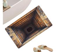 Genérico Illusion Plush Floor Pad, Non Slip Hole Design for Living Room, Bedroom, Garden, Indoor, Outdoor, Workplace, Home, Shower, Toilet, Apartment, Comfortable, Decorative, Stylish, Easy-Clean