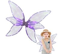 Genérico Ilumina las alas de hada - Alas Luminosas de Del 6 Alas PCS | Alas de Cosplay para la fiesta de vacaciones de Cosplay de halloween, Accesorios Luminosos para Niñas Mujeres, de