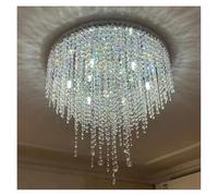 Genérico Iluminación Colgante, LED Light Luxury Crystal Apartment Chrome Ceiling Lamp Living Room Dining Master Bedroom Lamps(Change,Dia80CM H65CM)