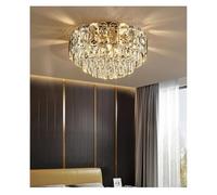Genérico Iluminación Colgante, Light Luxury Crystal Ceiling Lamp Modern Simple Living Room Net Celebrity Atmosphere Bedroom Study Main(Change,Dia50cm H34cm)