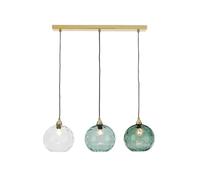 Genérico Iluminación Colgante, Nordic Modern Minimalist Coloured Water Pattern Glass Sphere Pendant Light Bedrooms Creative Dining Rooms and Bars(V-3heads)