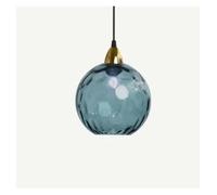 Genérico Iluminación Colgante, Nordic Modern Minimalist Coloured Water Pattern Glass Sphere Pendant Light Bedrooms Creative Dining Rooms and Bars(I)