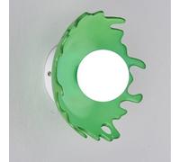 Genérico Iluminación de pared, Lámpara de pared LED resina cáscara huevo rota, hierro y PE, for niños, guardería, pasillo, estudio, escaleras, decoración del hogar, apliques interior(Green)