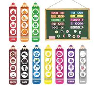 Genérico Imanes De para Clasificar Colores,Set de 10 Piezas para Motricidad Fina,Juguetes De Imanes para para Niños | para Niños Niñas Clase Colegio Regalo Hogar Pizarra Blanca