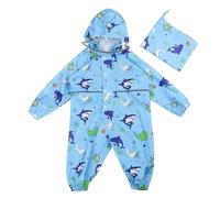 Genérico Impermeable Niño - ImperméAbles Enfant Combinaison De Pluie Poncho ImperméAble Filles Manteaux ImperméAbles À Capuche ImperméAble UNE PièCe RéUtilisable Outdoor VêTements De Pluie