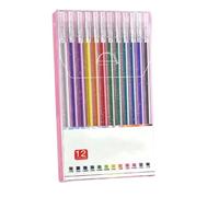 Genérico Implementarch Pens,Glitter Gel Pen Set,Ergonomic Design for Comfortable Writing,Gel Marker Set Colored Pen for Drawing,for Drawing, Doodling, Crafts and Taking Note (12)