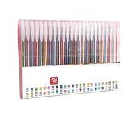 Genérico Implementarch Pens,Glitter Gel Pen Set,Ergonomic Design for Comfortable Writing,Gel Marker Set Colored Pen for Drawing,for Drawing, Doodling, Crafts and Taking Note (48)
