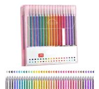 Genérico Implementarch Pens, Iridescent Glitters Gel Ink Pen Set, Smooth Writing and Precise Lines for Coloring, Doodling, And Note - Taking (36Pcs)