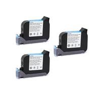 Genérico Impresora portátil JS12 600DPI Premier A Level, Secado rápido, impresión ecosolvente, Altura de 12,7mm, Impresora de inyección de Tinta, Cartucho de Tinta Colorido(Black-3pcs)