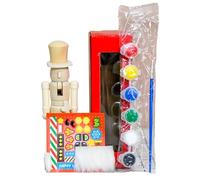 Generico inacabado - Madera 7.08 pulgadas | Decoración, adorno de figura de escritorio | Niños Adultos Apasionados de la artesanía Maestros de arte Decoradores del hogar Pegado f