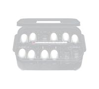 Generico Incubadora de huevos tortoise - ABS 6.3 inch | Egg Holder for Fridge with 12 Grids Reptile Hatchery Box, Amphibians, Snake, Lizards | Refrigerator Egğ Drawer | Hibernation Incubation Tray