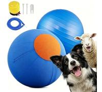 Genérico Indestructible Herding Ball for Dogs, 18'' Large Herding Ball for Dogs with Straps for Australian Shepherd, Border Collie, Cattle Dog, Large Breed Outdoor Play (B,Medium)
