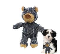 Genérico Indestructible Robust Bear Dog Toy - Chew Resistant Plush Toy, Squeaky and Interactive Pet Toys, Durable Playtime Companion for Aggressive Chewers and Large Dogs