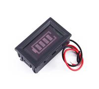 Genérico Indicador Carcasa de LED de 4 Pantalla Segmentos de 12v Batería Monitorizar Capacidad y Estado de Plástico Negro para Automóvil