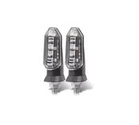 Genérico Indicador de señal Luces De Posición Para Motocicleta Para Para FAZER 250 YBR DT MT MT125 XMAX 125 300 NMAX 160 155 Freno Luz cambio carril(Transparente,2 piezas)