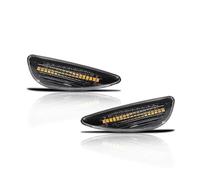 Genérico Indicadoras Luz Luces Giro Luces Indicadoras Laterales Delanteras LED Ámbar Secuenciales Para Hyundai, Para Verna Para Accent Para I20(Clean lens Amber)