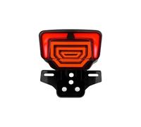 Generico Indicatori per moto Luz trasera de integración para motocicleta, luz freno, parada para giro para dirección señal intermitente para TMX125/155 CG125 D7YA(Rojo)