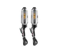 Generico Indicatori per moto Para CB500F CB500X NC750X CRF300L para Rally XL750 para Transalp 2023 1 par de giros para luz señal indicador intermitente lámparas motocicleta(Transparent)