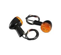 Generico Indicatori per moto Para Giro de motocicleta para señales, para giro para luces señal para Mini intermitente, lámpara luz para freno para Harley para Sportster XL883 XL1200(Black shell)