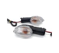 Generico Indicatori per moto Para Yamaha YZF R1 R6 R125 R25 R3 FZ-6N XJ6 motocicleta Para giro para indicador de luz señal lámpara delantera trasera intermitente Blub(Transparent)