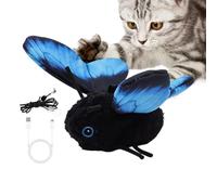 Genérico Indoor Cat Auto Toy, Interactive Butterfly Pet Teaser Toy, Easy Mount Mental Physical Exercise Ţoy, For Small Medium Large Cats Living Room Balcony Use