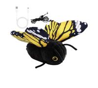 Genérico Indoor Cat Auto Toy, Interactive Butterfly Pet Teaser Toy, Easy Mount Mental Physical Exercise Ţoy, For Small Medium Large Cats Living Room Balcony Use