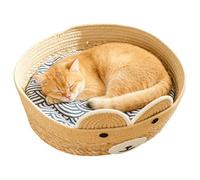 Genérico Indoor Cat House - 13.78x13.78x5.12 Inches Weaving Washable Pet Sleeping Nest,Cats House Nest | For Puppy Kitten Indoor Home Porch Balcony Garden Yard Barn Courtyards