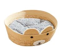Genérico Indoor Cat House - Cotton Rope Weaving Washable Pet Sleeping Nest | Cats House Nest | For Puppy Kitten Indoor Home Porch Balcony Garden Yard Barn Courtyards