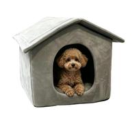 Genérico Indoor Cat House - Foldable Plush Cave, Washable Cushion Bed