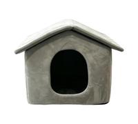 Genérico Indoor Cat House - Foldable Plush Cave, Washable Cushion Bed