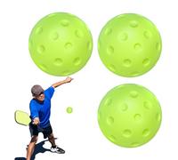 Genérico Indoor Pickleball Balls - Training 3X, 74mm Soft Hollow Sports | Warm-Up and Practice For Outdoor Play, Yards, Lawns, Gyms, Patios, Recreational Pickleball, Skill Drills