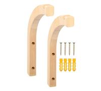 Genérico Indoor Plant Hanger | Wooden Plant Hooks | Plant Bracket Hooks | Curved Plant Hangers | Stable Wall Hooks Elegant Curved Design Wood For Indoor Flower Baskets Pot Wind Chime