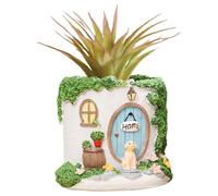 Generico Indoor Plant Pot - House Shaped Planter, Cute Cactus Container, Decorative Orchid Fern Strawberry Flower Pot, Charming Home Kitchen Window Outdoor Indoor Balcony Plant Display Accessory