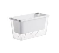 Genérico Indoor Plant Pot - Rectangular Cultivation Box for Flowers, Ventilated Base for Root Aeration Mechanism, Automated Hydration Supply Composition, Plant Container for Home and Office Display