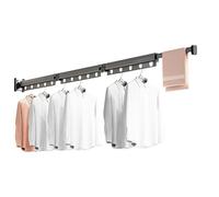 Genérico Indoor Retractable Clothes - Rack Wall, Mount Foldable | Space Saver Indoor Cloth Drying Rack Component, Wall Mount Laundry Device for Home Organization
