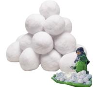 Genérico Indoor-Schneeballschlacht-Set - 50 Stück Künstliche Schneebälle Aus Polypropylen, Weiche Realistische Soft-Schneebälle Im Vliesbeutel, Sicherer Winterspaß | Für Kinder Weihnachten Geburtstag