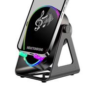 Genérico Induction Speaker for Cell Phone, with Light, 180-degree Rotation Amplifier, with Charger, Outdoor Speaker for Teen Girls, Boys, Women, Men, Birthday