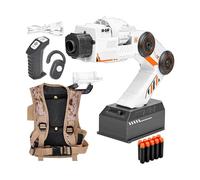 Generico Inductive Robot Arm Toy Launcher - ABS 29,5 x 9,5 x 25,5 cm Shoulder Mounted Tracking System - 360 Degree Rotating Interactive Mechanical Arm For Role Play Training Recreation - Hands Free