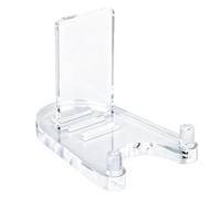 Genérico Industrial Exhibition Vessel, Adjustable Clear Plate Stand, Modular Collectibles Storage Rack, High Polymer Display Guard, Artwork Support with Sleek Style, Studio Gear for Desk Dorm