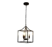 Genérico Industrial Pendant Lighting, Black Hanging Lamp, Iron Metal Cage Suspension Light for Bar, Dining Room