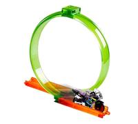 Genérico Inertia Motorcycle Track Toy - DIY Race Playset with Friction Powered Motorbike | Hand Eye Coordination for Boys Girls Kids Children Playroom Bedroom Backyard Balcony Entertainment