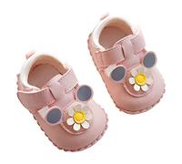 Genérico Infantil Bebé Niñas Zapatos Suela Suave Princesa Vestido De Novia Mary Jane Recién Nacido Luz Bebé Zapatilla De Deporte Zapatos