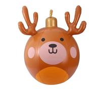 Genérico Inflable navideño: Gigantes de Bolas de Ciervos y Osos, decoración navideña | Material de PVC Resistente, diseño Llamativo, césped, Porche, Patio, jardín, decoración al a