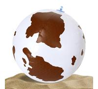 Genérico Inflatable Beach Ball- 20cm Cow Print Design, Fun Summer Game, Blow Up Ball| Beach ballFor Summer Birthday Outdoor Activities Water Park Backyard uses Pool Party