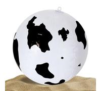 Genérico Inflatable Beach Ball | PVC, 20cm, Black Or Brown | Cow Print Patterned Bouncy Ball | Summer Pool Game & Sand Party Toy For Kids,