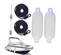 Genérico Inflatable Boat Bumpers - Heavy Duty PVC Fenders | Pontoon Guard