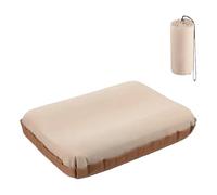 Genérico Inflatable Camping Pillow - Self-Inflating 3D Comfort, High-Elastic Recycled Cotton | Washable Foldable Travel Pillow with Carry Bag For Hiking, Backpacking, Outdoor Use