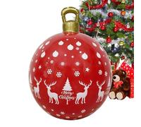 Genérico Inflatable Christmas Ball Ornaments 60cm Front Door Decor Ornament | Blow Up Seasonal Ball for Home Office Garden Yard Porch Patio Lawn Living Indoor Front Door Holiday Party RoomOutdoor